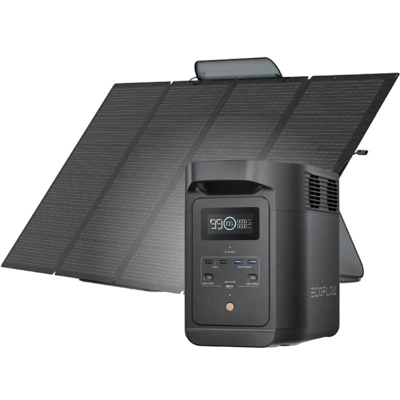 Combo DELTA 2 Black + Panel solar 400W