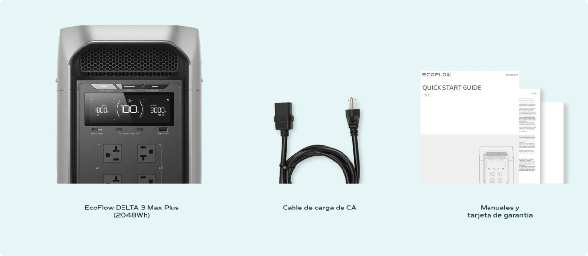 EcoFlow DELTA 3 Max Plus — especificaciones