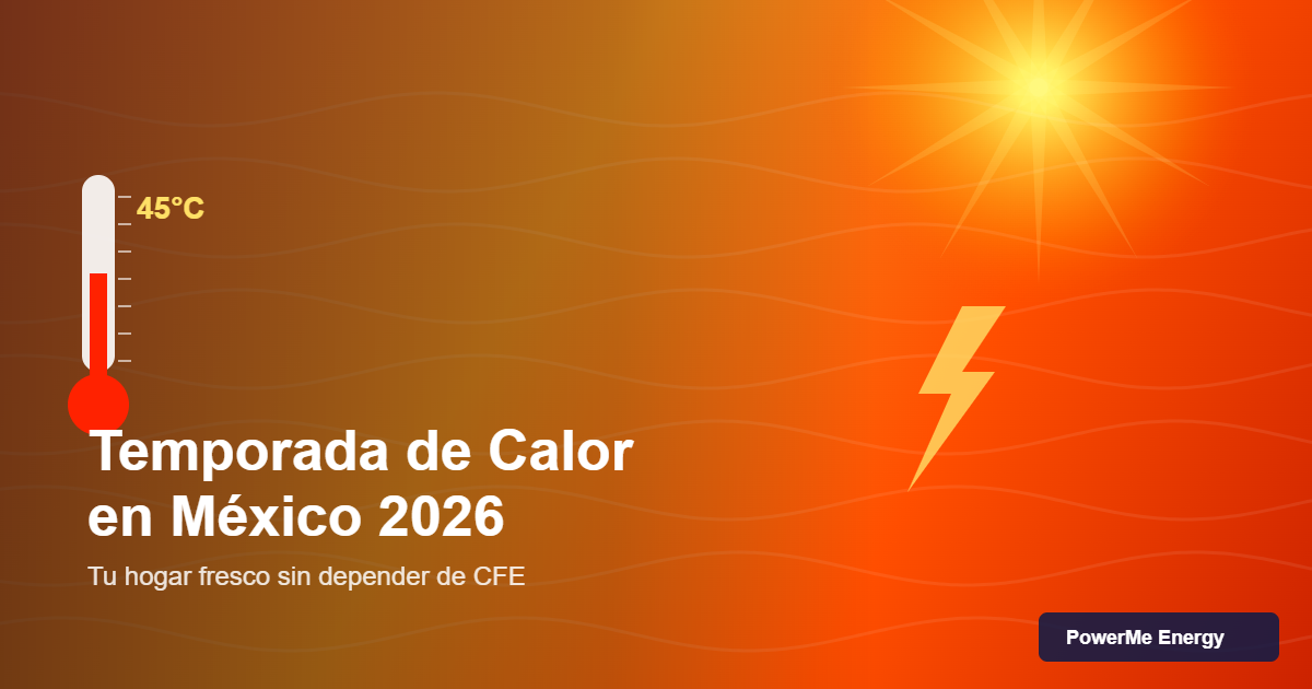 Temporada de Calor en México 2026 - Guía para mantener tu hogar fresco con energía de respaldo EcoFlow