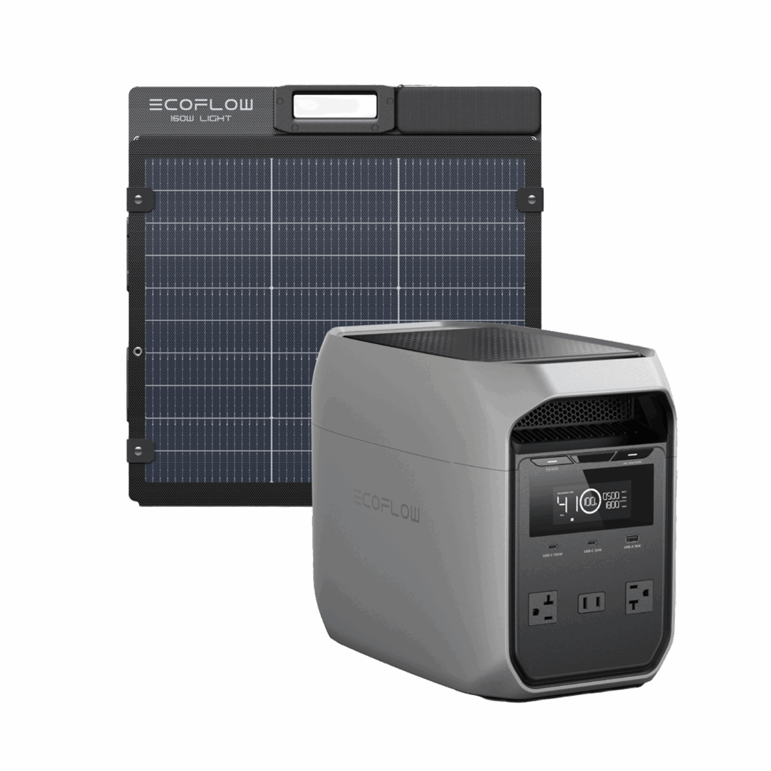 Carga solar con el panel 160 W Light incluido